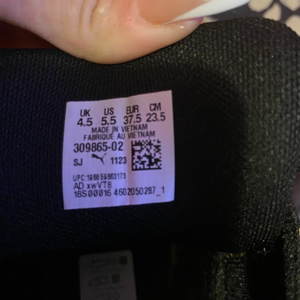 Puma Black Sneakers Hot Cheetos